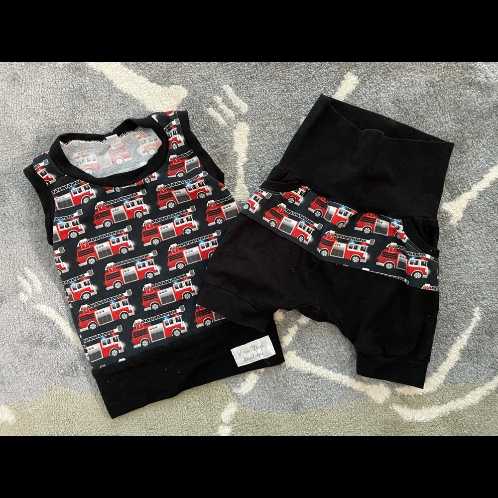 Aria Leigh Boutique 3-12 month GWM shortie set